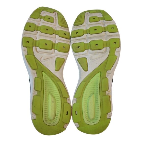 Nike Dual Fusion Lite Gray with Neon Green Detaim Men's Running Shoe Sz 12 - Picture 7 of 11